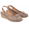 AXEL 2510 COMFORT AŻUROWE SANDAŁY DAMSKIE PÓŁBUTY BEZ PIĘTY KOTURN TĘGOŚĆ G1/2