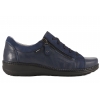 AXEL 1814 SKÓRZANE PÓŁBUTY DAMSKIE COMFORT TĘGOŚĆ H granatowe