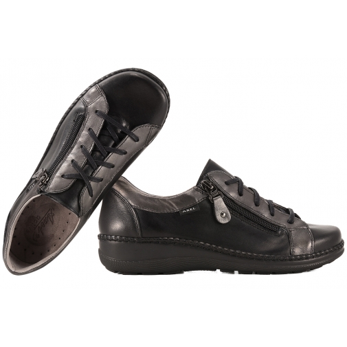 AXEL 1814 SKÓRZANE PÓŁBUTY DAMSKIE COMFORT TĘGOŚĆ H czarne