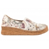 AXEL 1907 COMFORT AŻUROWE PÓŁBUTY DAMSKIE MOKASYNY ESPADRYLE TĘGOŚĆ H stokrotka