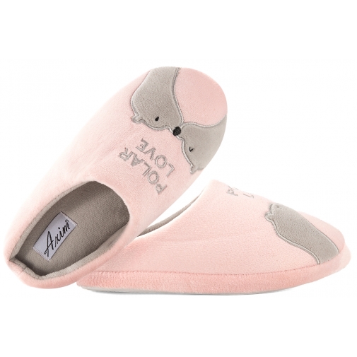 AXIM 7P24075 TEKSTYLNE DOMOWE DAMSKIE KAPCIE PAPCIE KLAPKI misie