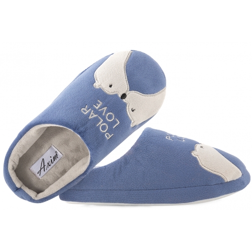 AXIM 7P24075 TEKSTYLNE DOMOWE DAMSKIE KAPCIE PAPCIE KLAPKI misie