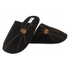 AXIM 9P24079 TEKSTYLNE DOMOWE MĘSKIE KAPCIE PAPCIE KLAPKI czarne