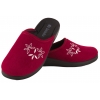 INBLU CU-5H TEKSTYLNE DOMOWE DAMSKIE KAPCIE PAPCIE KLAPKI PU bordowe