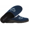 INBLU CU-5H TEKSTYLNE DOMOWE DAMSKIE KAPCIE PAPCIE KLAPKI PU granatowe