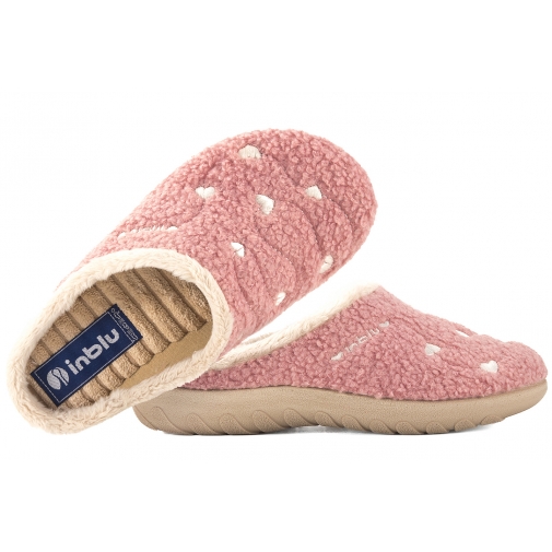 INBLU ET-33 TEKSTYLNE DOMOWE DAMSKIE KAPCIE KLAPKI PAPCIE PU