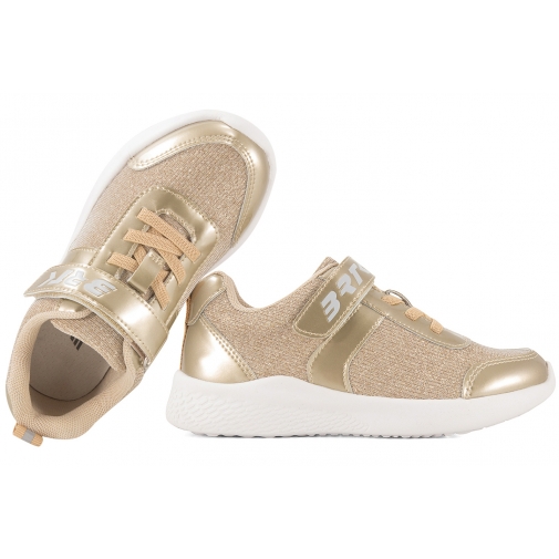 BARTEK 8700518 BUTY SPORTOWE DZIEWCZĘCE SNEAKERSY PU RZEP złote