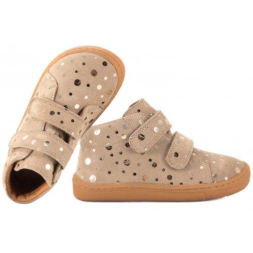 FRODDO G2130342-35 BAREFOOT PÓŁBUTY DZIEWCZĘCE TRZEWIKI SKÓRA beżowe