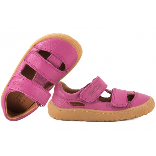 FRODDO G3150266-7 BAREFOOT SANDAŁY DZIEWCZĘCE PÓŁBUTY WYCIĘTE SKÓRZANE