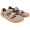 FRODDO G3150266-4 BAREFOOT SANDAŁY DZIECIĘCE PÓŁBUTY WYCIĘTE SKÓRZANE szare