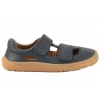 FRODDO G3150266 BAREFOOT SANDAŁY DZIECIĘCE PÓŁBUTY WYCIĘTE SKÓRZANE granat