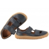 FRODDO G3150266 BAREFOOT SANDAŁY DZIECIĘCE PÓŁBUTY WYCIĘTE SKÓRZANE granat