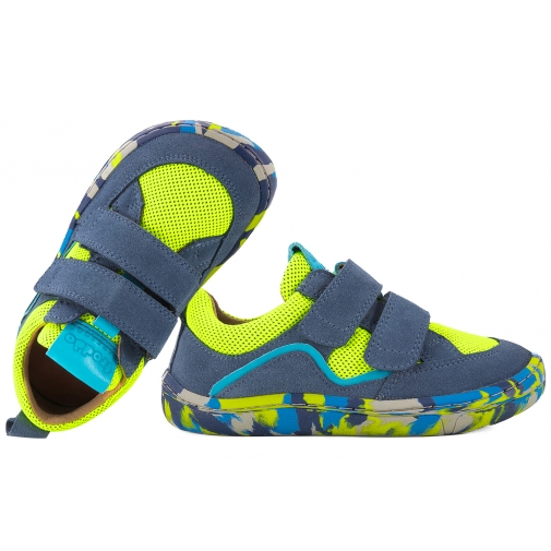 FRODDO G3130261-4 BAREFOOT PÓŁBUTY DZIECIĘCE SPORTOWE SKÓRA granat