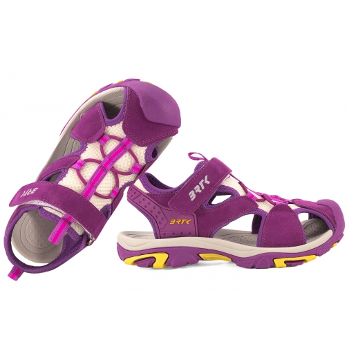 BARTEK 19042504 SANDAŁY DZIEWCZĘCE SPORTOWE PEŁNE SANDAŁKI fioletowe