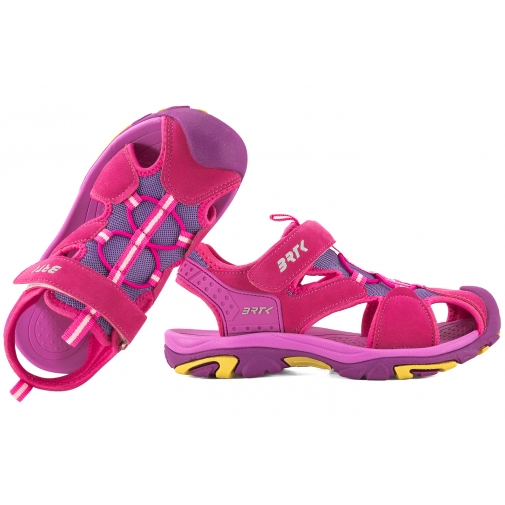 BARTEK 19042502 SANDAŁY DZIEWCZĘCE SPORTOWE PEŁNE SANDAŁKI różowe