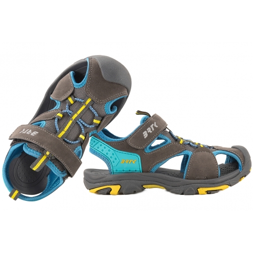 BARTEK 19042505 SANDAŁY DZIECIĘCE SPORTOWE PEŁNE SANDAŁKI szare