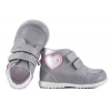 EMEL E2439-1 TRZEWIKI DZIEWCZĘCE PÓŁBUTY ROCZKI szare