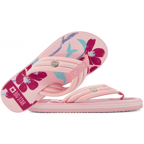 BIG STAR RR274A112  JAPONKI DAMSKIE KLAPKI BASEN PLAŻA PRYSZNIC j.róż