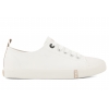 BIG STAR TT274023 PÓŁTRAMPKI DAMSKIE TENISÓWKI PÓŁBUTY EKO białe