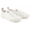 BIG STAR TT274023 PÓŁTRAMPKI DAMSKIE TENISÓWKI PÓŁBUTY EKO białe