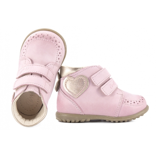 EMEL E2439-4 TRZEWIKI DZIEWCZĘCE PÓŁBUTY ROCZKI szare