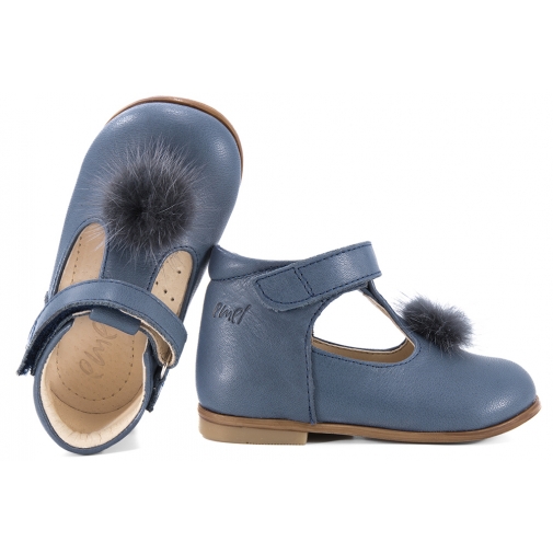 EMEL E2385F-4 BALERINKI DZIEWCZĘCE PÓŁBUTY obcas THOMASA