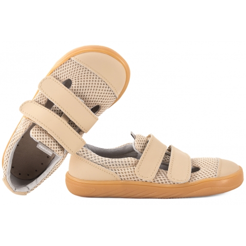 MAZUREK SLIPPER LATE BAREFOOT SKÓRZANO-TEKSTYLNE PÓŁBUTY KAPCIE