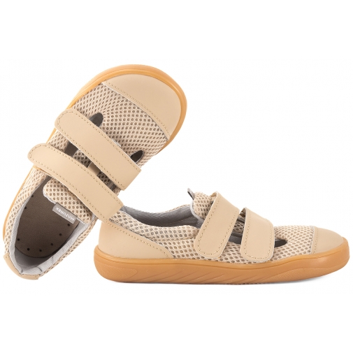 MAZUREK SLIPPER LATE BAREFOOT SKÓRZANO-TEKSTYLNE PÓŁBUTY KAPCIE