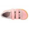 MAZUREK SLIPPER PINK BAREFOOT SKÓRZANO-TEKSTYLNE PÓŁBUTY KAPCIE