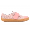 MAZUREK SOFTEX PINK BAREFOOT SKÓRZANO-TEKSTYLNE PÓŁBUTY DZIEWCZĘCE KAPCIE
