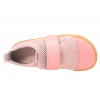 MAZUREK SOFTEX PINK BAREFOOT SKÓRZANO-TEKSTYLNE PÓŁBUTY DZIEWCZĘCE KAPCIE