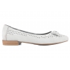 MACIEJKA 02946-03 SKÓRZANE BALERINKI DAMSKIE PÓŁBUTY BALERINY NUBUK popielate