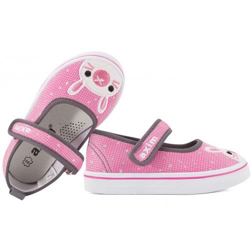 AXIM 1TE23747 BALERINKI TEKSTYLNE TENISÓWKI DOMOWE KAPCIE PAPCIE RZEP