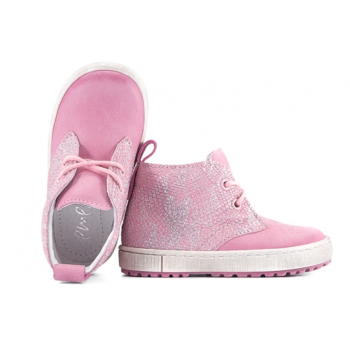 EMEL E2150C-3 TRZEWIKI DZIEWCZĘCE PÓŁBUTY różowe