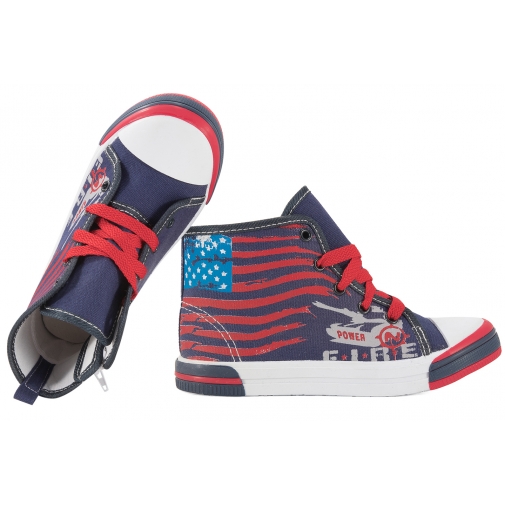 AMERICAN CLUB TEN11 TRAMPKI CHŁOPIĘCE NA ZAMEK TENISÓWKI SKÓRA WKŁADKA