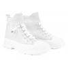 ATLETICO WY21261 TRAMPKI WYSOKIE DAMSKIE MŁODZIEŻOWE TEKSTYLNE PLATFORMA