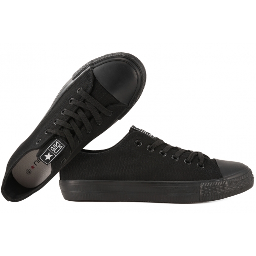 NEWS 9SP30-1141 TRAMPKI DAMSKIE PÓŁTRAMPKI czarne