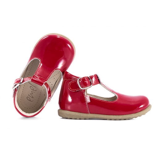 EMEL E2346-1 BALERINKI DZIEWCZĘCE ROCZKI LAKIERKI czerwone