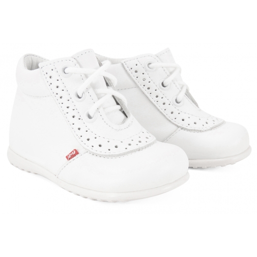 EMEL E716 TRZEWIKI DZIEWCZĘCE PÓŁBUTY ROCZKI białe