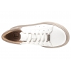 FILIPPO DP7537 PÓŁBUTY SKÓRZANE DAMSKIE SNEAKERSY NA PLATFORMIE białe