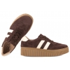 FILIPPO DP6776 PÓŁBUTY DAMSKIE SNEAKERSY NA PLATFORMIE SKÓRZANE brązowe