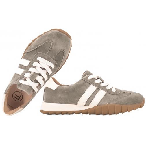 FILIPPO DP7534 PÓŁBUTY SKÓRZANE DAMSKIE SPORTOWE SNEAKERSY ZAMSZOWE