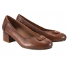 POTOCKI 26-12788 CZÓŁENKA DAMSKIE PÓŁBUTY NA OBCASIE EKO brązowe