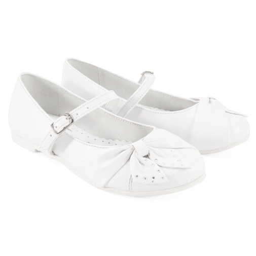 ZARRO 853 BALERINKI KOMUNIJNE DZIEWCZĘCE białe