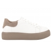 FILIPPO DP7502 PÓŁBUTY DAMSKIE SNEAKERSY NA PLATFORMIE SKÓRZANE białe