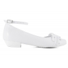 ZARRO 2444 BALERINKI DZIEWCZĘCE KOMUNIJNE białe