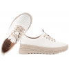 FILIPPO DP67803 PÓŁBUTY DAMSKIE SNEAKERSY NA PLATFORMIE SKÓRZANE białe