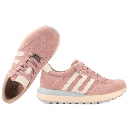 FILIPPO DP7538 PÓŁBUTY SPORTOWE ZAMSZOWE SNEAKERSY NA PLATFORMIE SKÓRA