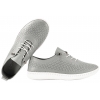 LORETTA VITALE I-02 PÓŁBUTY DAMSKIE TENISÓWKI SKÓRZANE AŻUROWE PU szare