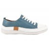 LORETTA VITALE 8260 PÓŁBUTY DAMSKIE TRAMPKI ZE SKÓRY SNEAKERSY blue